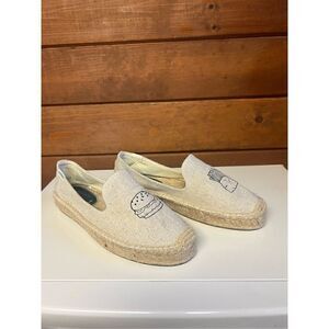 Jason Polan For Soludos Hamburger & Fries (Smoking  Loafers) Sz 8